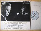 H. RICHTER-HAASER /  H. VON KARAJAN  / BRAHMS / UK LP COLUMBIA STEREO  EX+