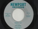 RARE DETROIT RAW R&B SOUL-TAFFY THOMAS-WHAT'D I SAY-45-NEWPORT 130-(NM-)