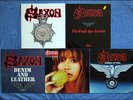 Saxon 5 LPs Wheels of Steel Strong Arm Denim and Leather Innocence The Eagle