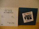 THE BEATLES-20X4--JOHN LENNON-GET BACK TO TORONTO
