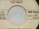 ELVIS PRESLEY & JEAN CHAPEL, LOVE ME TENDER, RARE PROMO, ON RCA VICTOR 7