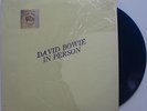 DAVID BOWIE In Person In Shrink w/ insert Blue Colored Vinyl LP TMOQ