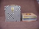 (87) 45rpm Records (50) Picture Sleeves 1950-1960 with Psychedelic Carry Case.