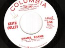 Listen Obscure Promo 45 KEITH COLLEY on Columbia - Shame Shame (Gary Usher)