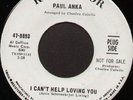 Rare 60's Northern Soul 45 - PAUL ANKA (RCA)  *I Can't Help Loving You*