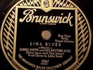 JABBO SMITH and RHYTHM ACES:LINA BLUES, CROONIN BLUES Brunswick 7087- EE+ BEAUTY