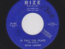 Crazy '58 Dallas Rocker ROYAL LANCERS Is This the Place RIZE 101/102 M- HEAR NOW