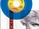 Madonna, “True Blue,” promo 45, blue vinyl, w/picture sleeve