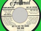 CORA WOODS Just in Case You Change Your Mind 45rpm Federal 1956
