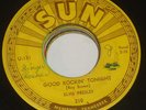 ELVIS PRESLEY GOOD ROCKIN' TONIGHT 45 SUN 210 MEMPHIS ROCKABILLY PUSHMARKS