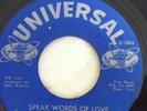 Northern Soul 45 original The Fiats Speak words of love Universal issue