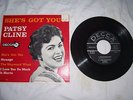 Nice Vintage Patsy Cline 45 EP Record She's Got You ED 2719 w Pic Sleeve