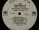 The Freewheelin' Bob Dylan PROMO album with 4 deleted songs listed the on labels