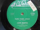 JANIS MARTIN  hard times ahead /here today OZ TEEN 45 test pressing