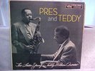 PRES AND TEDDY LP LESTER YOUNG - TEDDY WILSON QUARTET VERVE MG 8205 DG MONO VG++