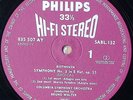 BEETHOVEN SYMPHONY No 3  BRUNO WALTER PHILIPS STEREO FIRST PRESS HI FI SABL 132