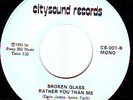 funk soul 45 BROKEN GLASS rather you than me  HEAR