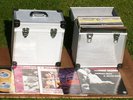 Two Vinyl LP Record cases filled with assorted LPs
