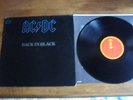 AC/DC - BACK IN BLACK NZ  PRESS RARE BLUE  ACDC LOGO  EX/EX