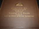 BUSCH QUARTET Beethoven: String Quartet op. 59, no. 3 HMV 4x78rpm UK