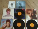 DAVID BOWIE VINYL LPS ALADDIN SANE GATEFOLD 1ST ISSUE / SPACE ODDITY / PIN UPS