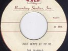 Joe Medwick Just Leave It To Me  UNRELEASED ACETATE NORTHERN SOUL POPCORN 45