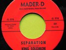 KING SOLOMON, SEPARATION, MADER-D, ORIGINAL USA, MINT-