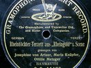VON ARTNER JOSEPHINE Opera 78RPM G&T 44406 Rheintochter-Terzett aus Rheingold