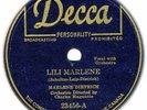 MARLENE DIETRICH 1945 78 Lili Marlene (Charles Magnante) (E-)