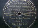 SIGNOR FRANCISCO Opera 78RPM Victor Monarch 732 Tango de los Negritos