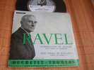 FRENCH DUCRETET -THOMSON EP 33 RPM   RAVEL poèmes  IRMA COLASSI . PIERRE JAMET