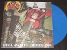 SLAYER Hell Awaits Demos 1984 - Ltd Edition Blue Vinyl LP - 300 COPIES MADE MINT