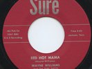 Rare Rockabilly Re-Issue 45 - Wayne Williams - Red Hot Mama - Mint Minus