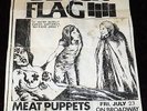RARE 1982 BLACK FLAG FLYER MEAT PUPPETS DESCENDENTS @ ON BROADWAY SF PUNK KBD