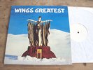 WINGS GREATEST HITS LP UK RARE WHITE LABEL RELEASE Beatles Paul McCartney SUPERB