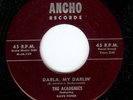 THE ACADEMICS - DARLA,  MY DARLIN' / AT MY FRONT DOOR - ANCHO 45RPM (1957)