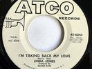 NORTHERN SOUL - LINDA JONES I'm Taking Back My Love ATCO 6344 promo