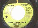 Radha Krishna Temple 45 Govinda 1970 Apple promo george harrison beatles DJ