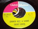 Popcorn R&B soul Trini LOPEZ UNITED MODERN 106 (( LISTEN )) Sinner not a saint