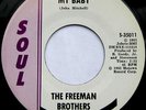 THE FREEMAN BROTHERS - MY BABY 45 unplayed stock copy NORTHERN SOUL rare