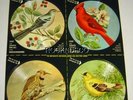 1956 78rpm Picture Disc Records (4) Audubon Society Bird Calls  Uncut. NOS