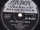 CLASSIC 1958 CHUCK BERRY 78 ROCK AND ROLL MUSIC /BLUE FEELING LONDON HLM 8531 E+