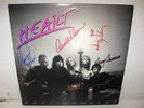 HEART passionworks LP SIGNED autographed ANN & NANCY WILSON gold promo stamp '83