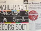 MAHLER No. 4 GEORG SOLTI   UK LONDON Blueback WIDEBAND CS 6215 FFSS Stereo MINT