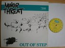 MINOR THREAT - out of step LP + Poster * DISCHORD old press. PUNK HC sXe '83 rar