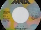 rare Latin Soul 45 RALFI PAGAN too late FANIA Hear