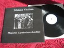 DECIMA VICTIMA MAQUETAS Y GRABACIONES INEDITAS 10