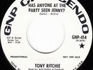 Tony Ritchie - Has Anyone At the party - Mod Blue Eyed Soul Dancer  - 45 7