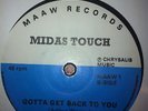 KILLER UK BOOGIE 1st press MIDAS TOUCH Too much too soon / Gotta get back to you