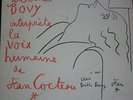 BERTHE BOVY interprete la voix humaine de JEAN COCTEAU / PATHE